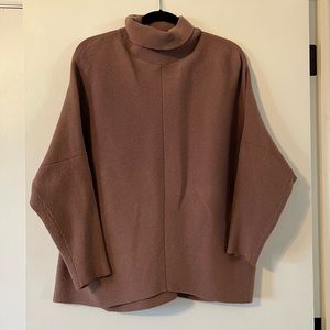 Nutmeg Pink Turtleneck Sweater - L